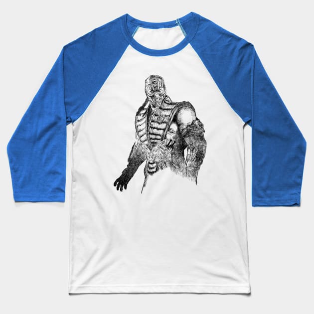 Sub Zero art Baseball T-Shirt by theblackcross